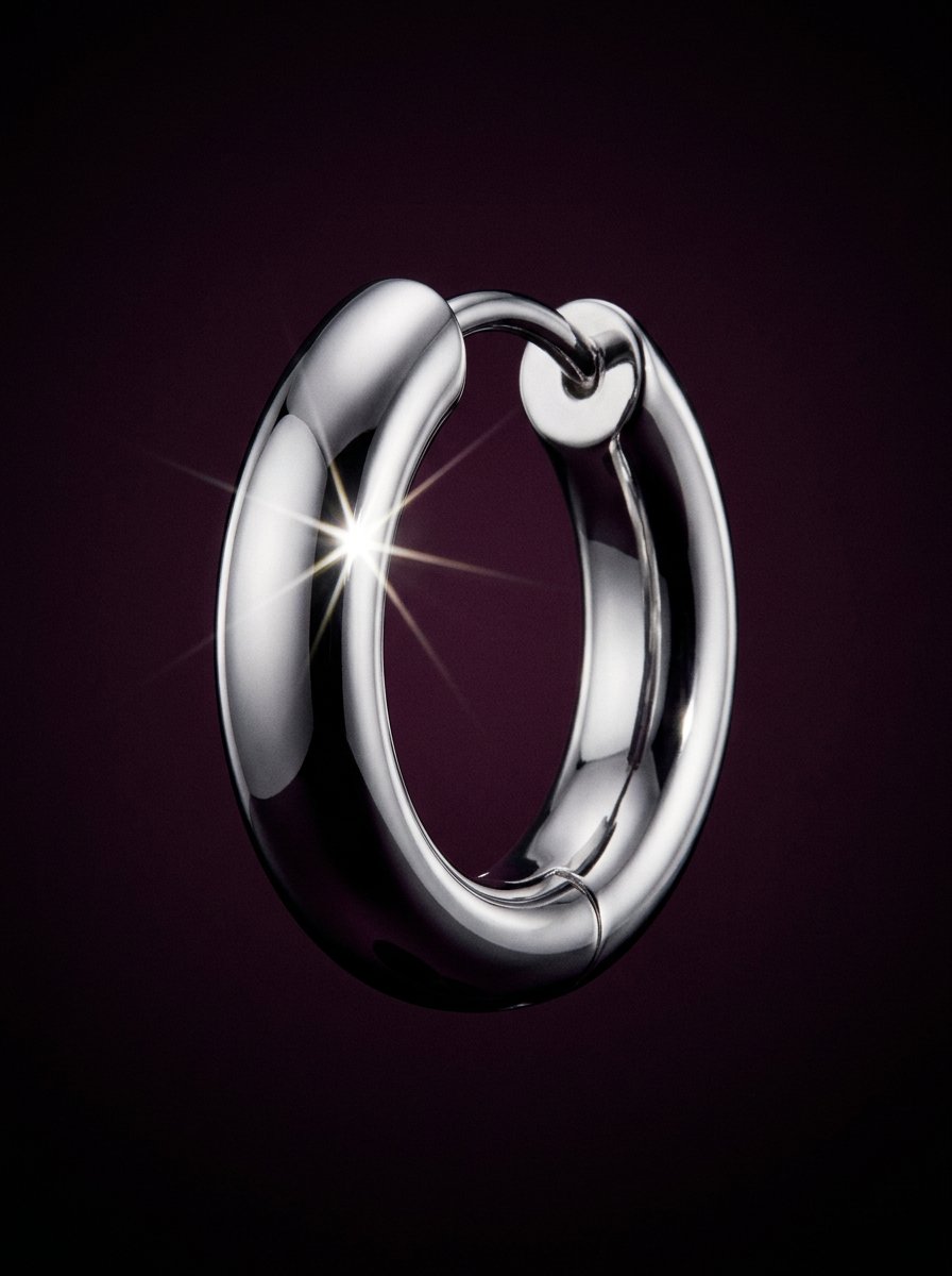 Chrome Hoop — anting yang dipakai model di hero